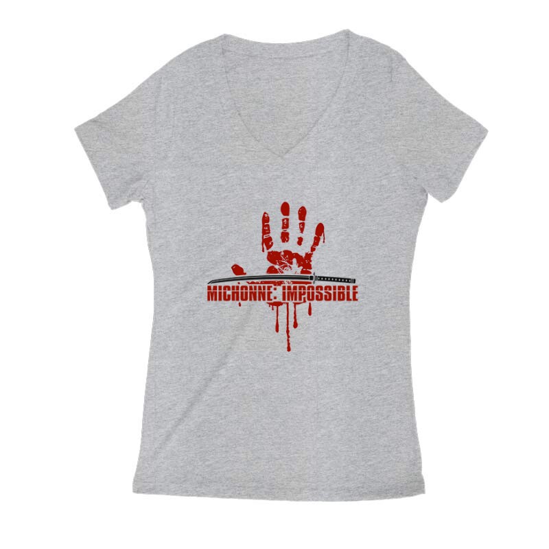 Michonne:Impossible Walking dead Női V Kivágott póló