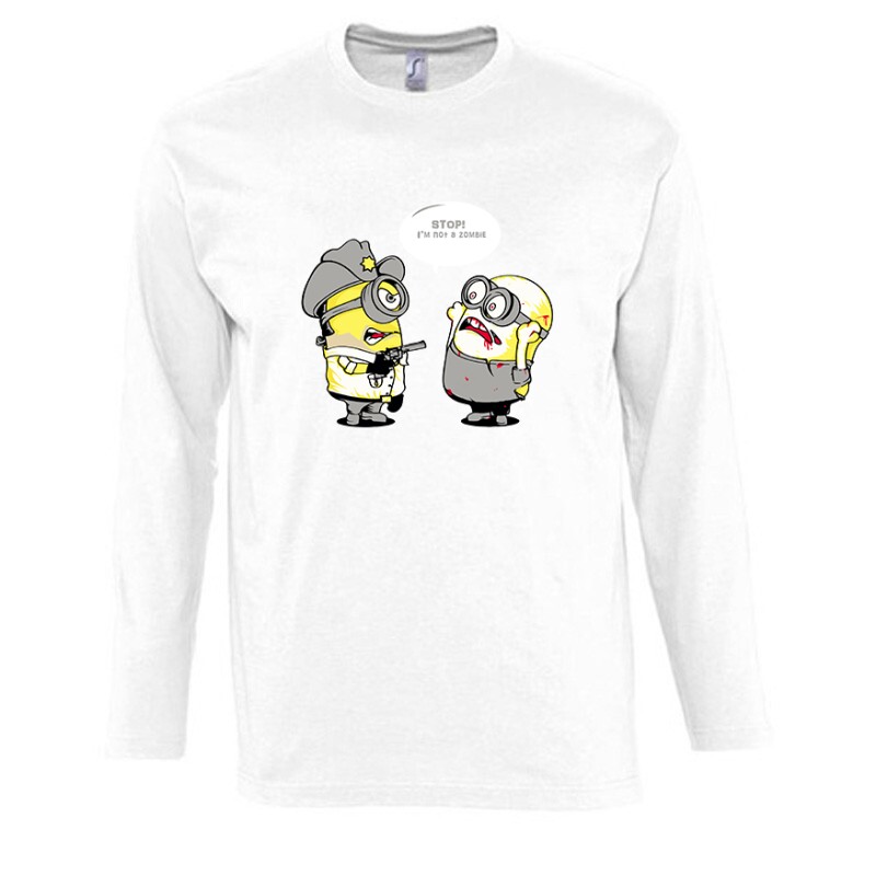 Not Zombie Minion Hosszú Ujjú Póló