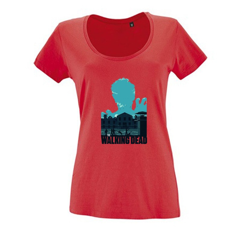 Walking Dead - Prison Női O Nyakú Póló