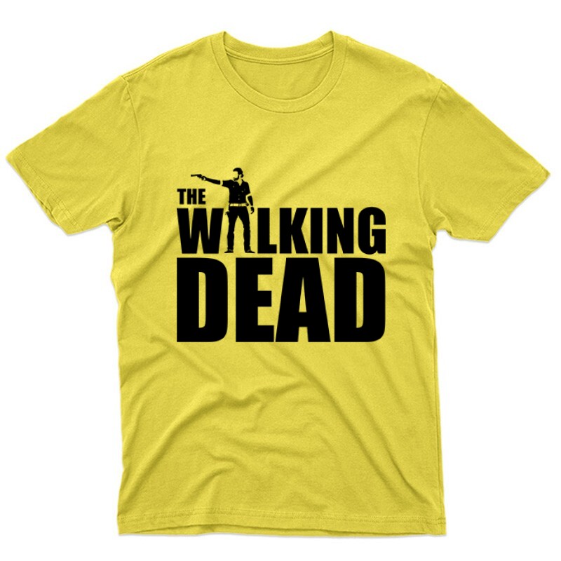 Walking dead logo with Rick Unisex Póló