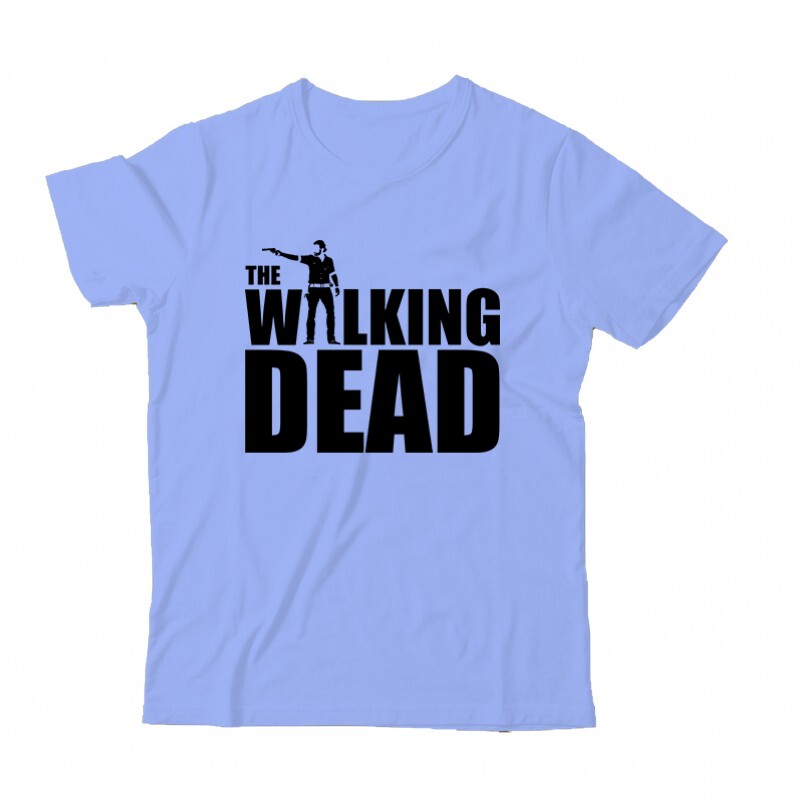 Walking dead logo with Rick Gyermek Póló