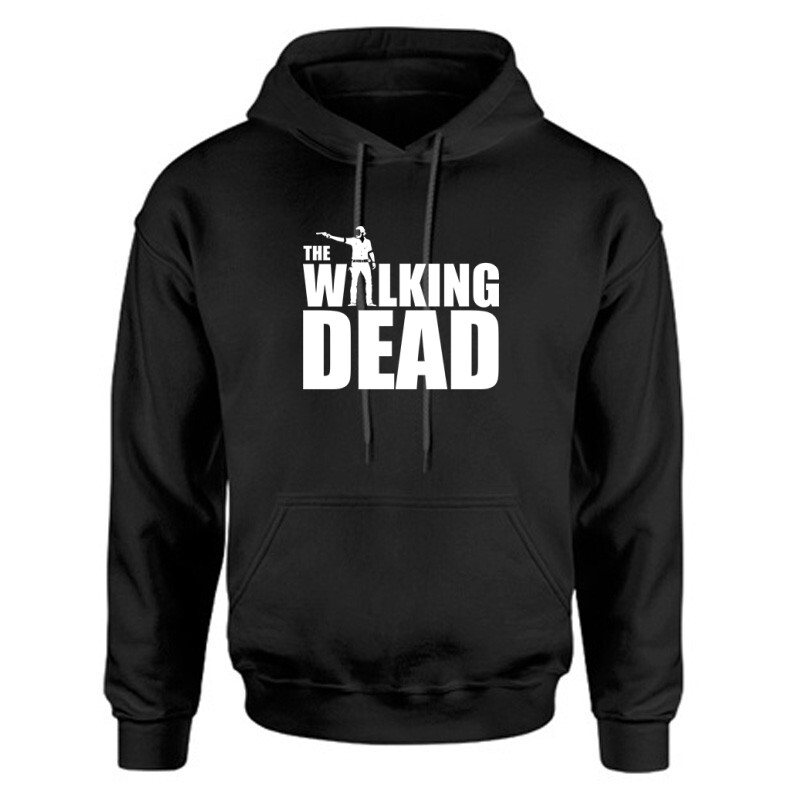 Walking dead logo with Rick Unisex Kapucnis Pulcsi