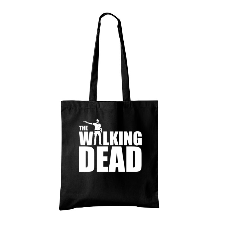 Walking dead logo with Rick Bevásárló Táska