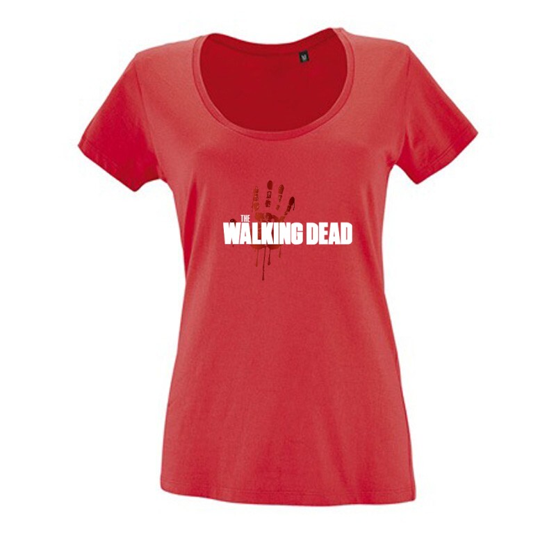 Véres Tenyér- Walking dead Női O Nyakú Póló