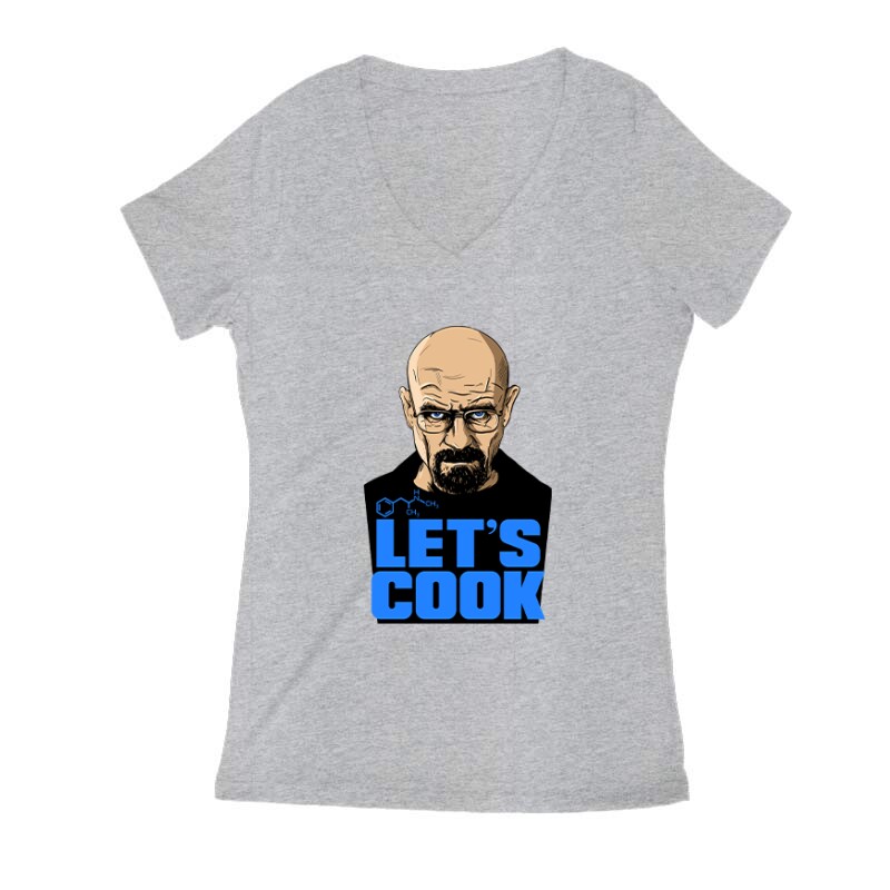 Let's Cook  Breaking Bad Női V Kivágott póló