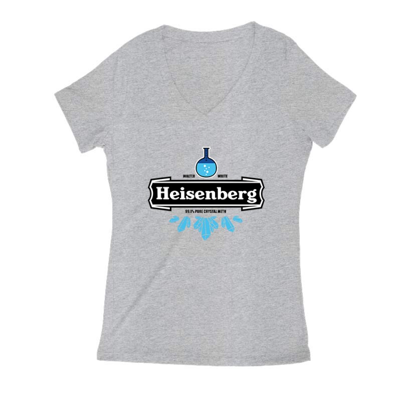 Heisenberg Blue Logo Női V Kivágott póló