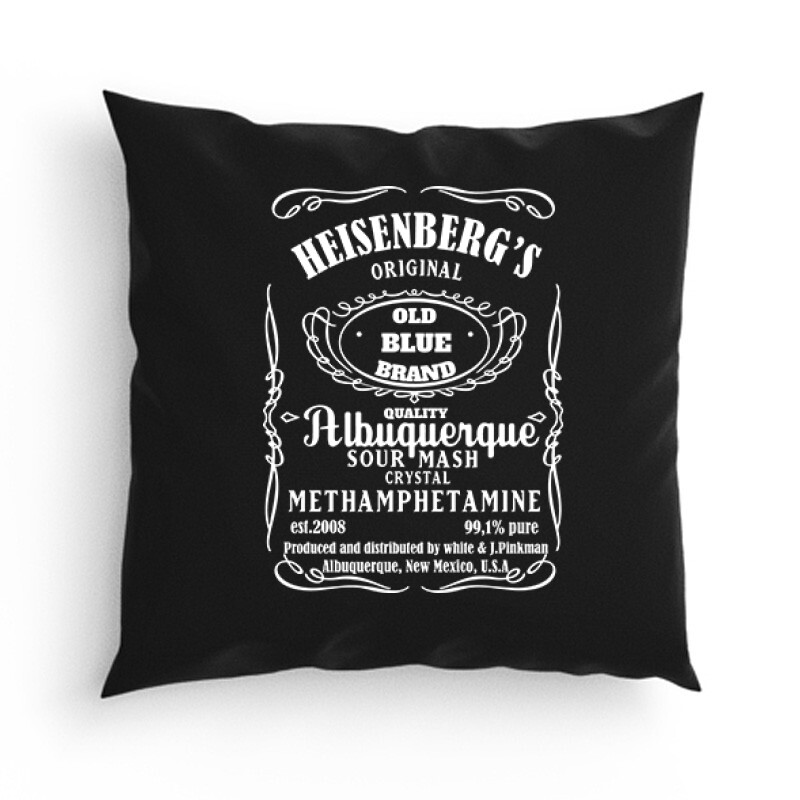 Heisenberg whiskey label Párna