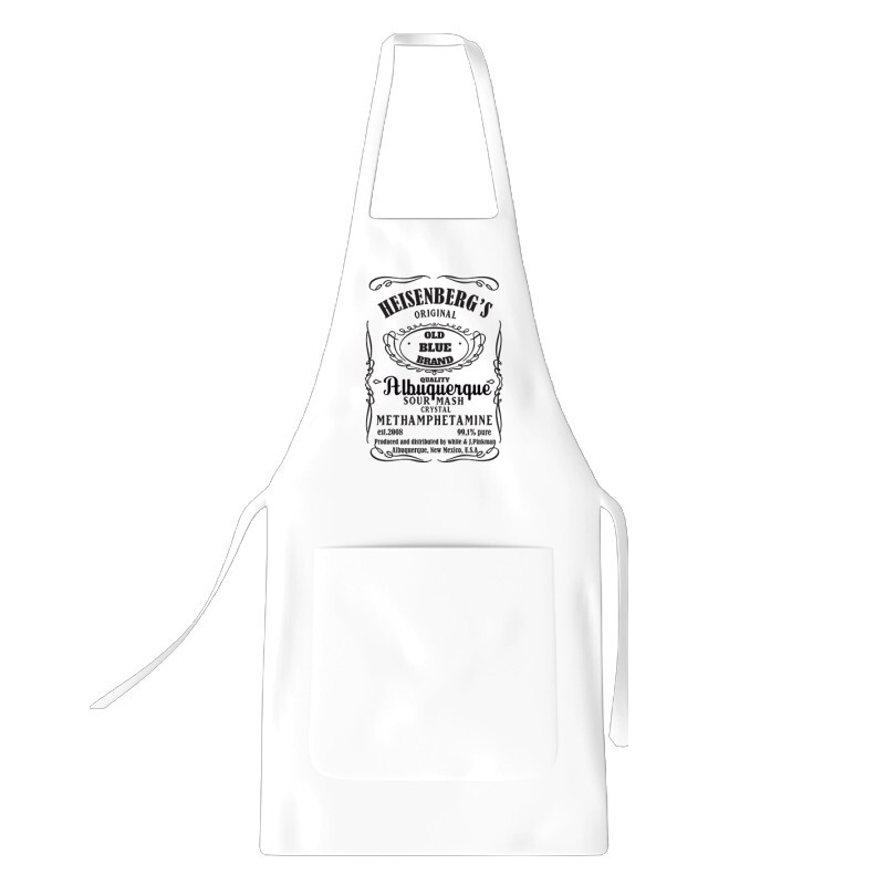 Heisenberg whiskey label Kötény