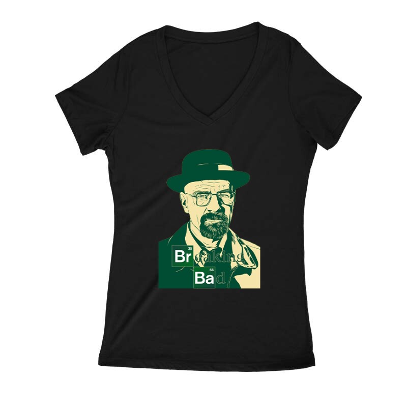 Heisenberg Face Női V Kivágott póló