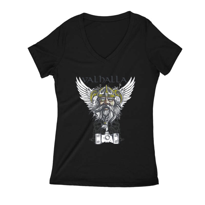 Valhalla Női V Kivágott póló