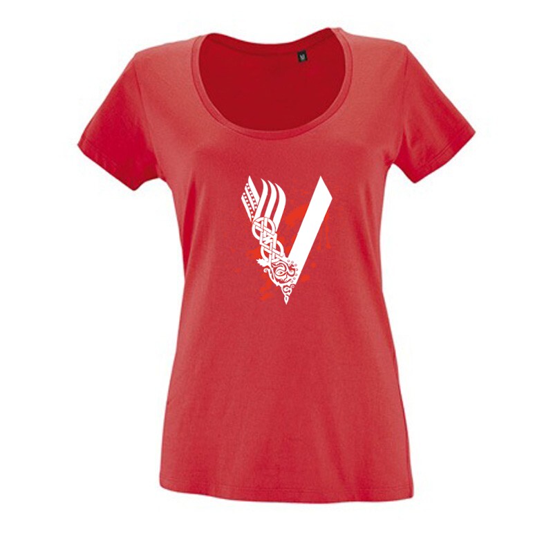 Viking Blood logo Női O Nyakú Póló