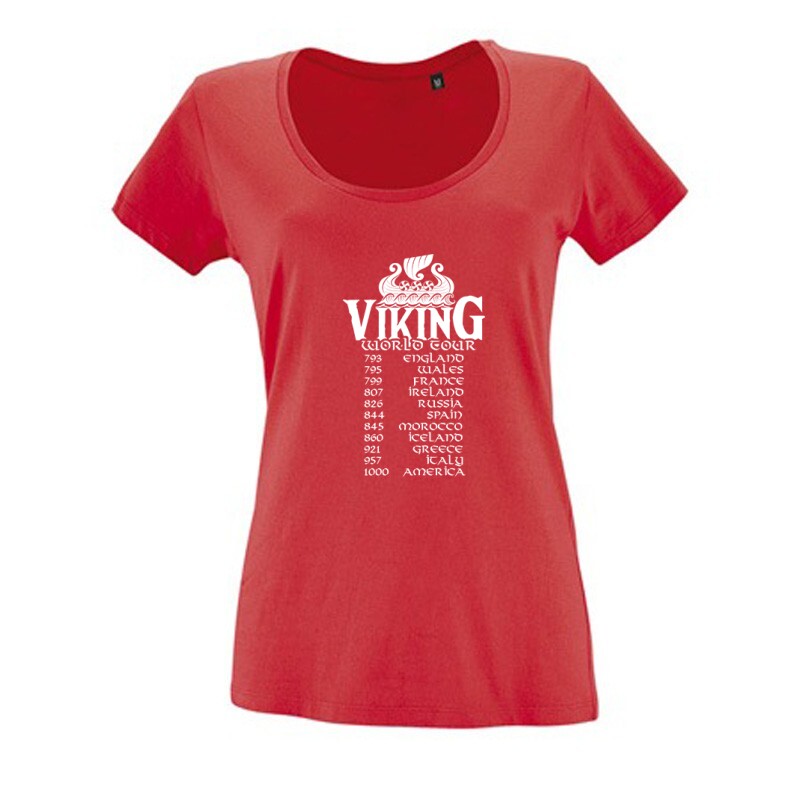 Viking World Tour Női O Nyakú Póló