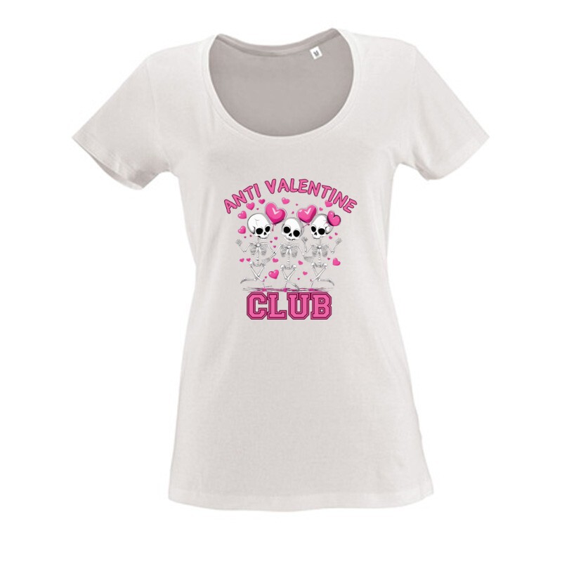 Anti Valentin Club Női O Nyakú Póló
