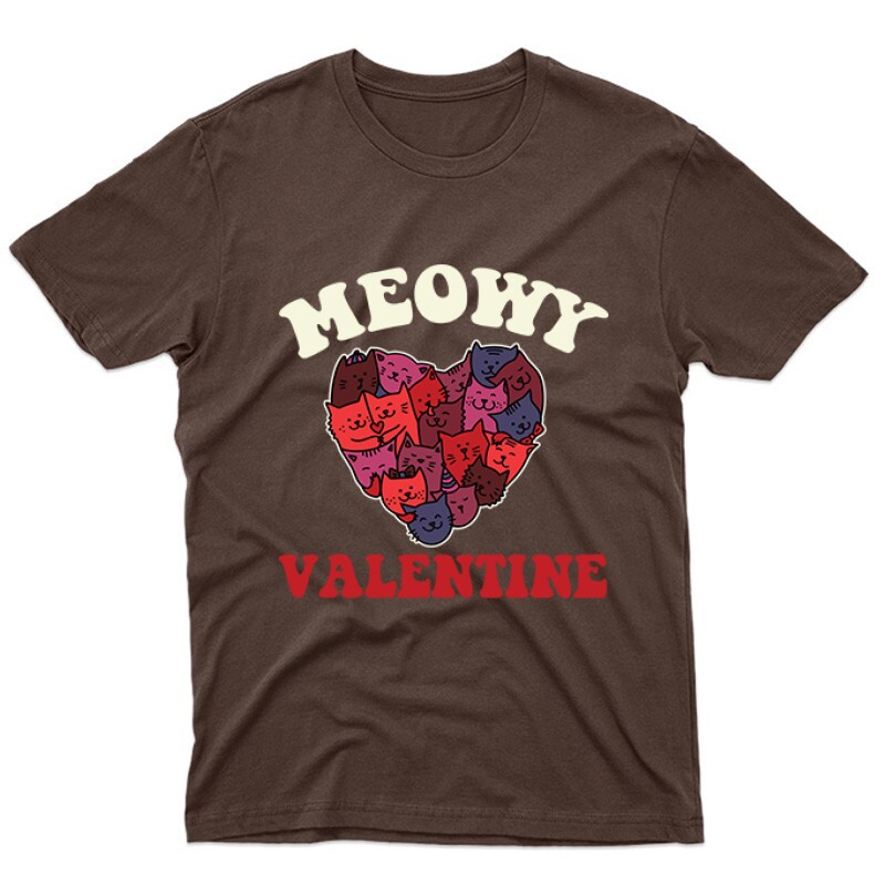 Meowy Valentine Unisex Póló