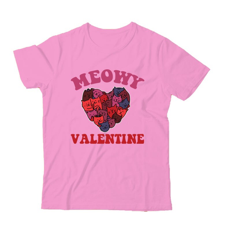 Meowy Valentine Gyermek Póló