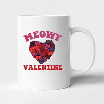 Meowy Valentine Bögre