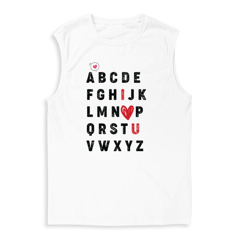 ABC I love you Férfi Trikó