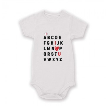 ABC I love you Baby Body