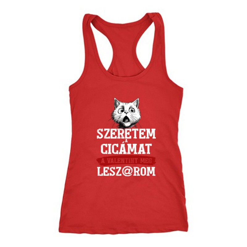 Szeretem a cicámat Női Trikó