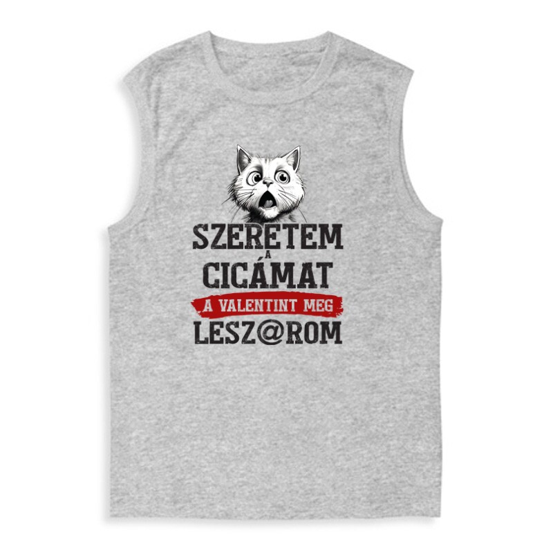 Szeretem a cicámat Férfi Trikó