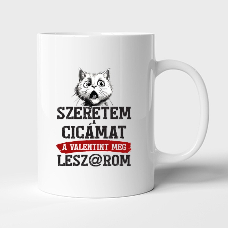 Szeretem a cicámat Bögre
