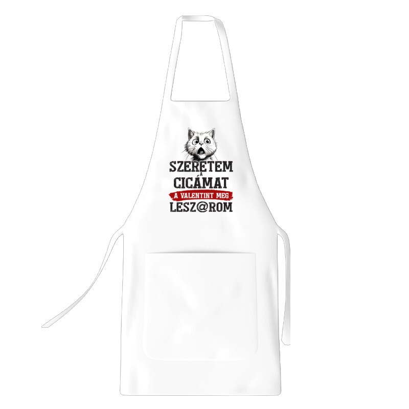 Szeretem a cicámat Kötény