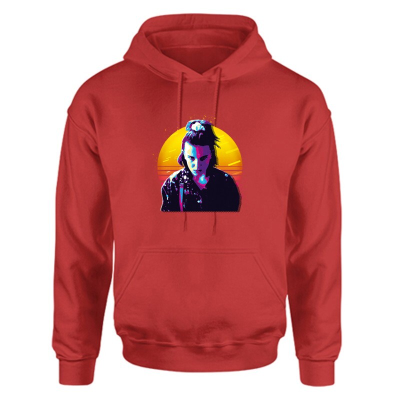 Stranger Things karakter - Eleven Unisex Kapucnis Pulcsi