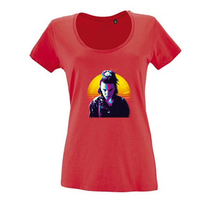 Stranger Things karakter - Eleven Női O Nyakú Póló