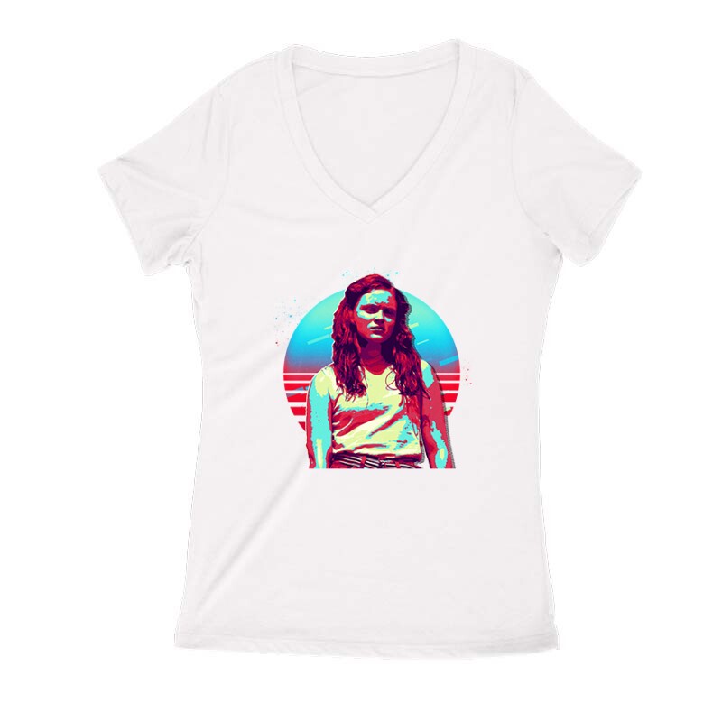 Stranger Things karakter - Max Női V Kivágott póló