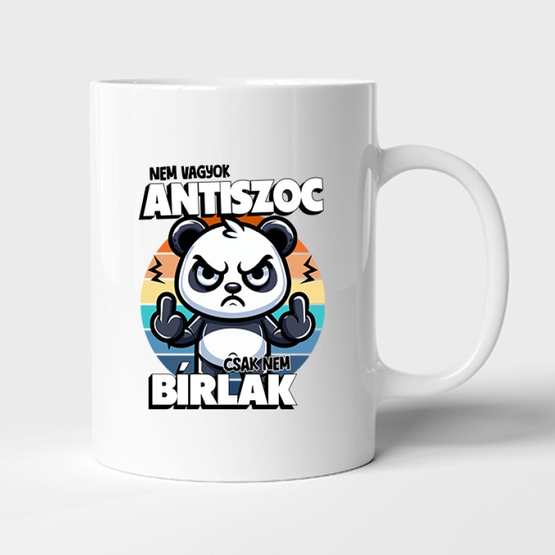 Nem vagyok antiszoc, csak nem bírlak Bögre