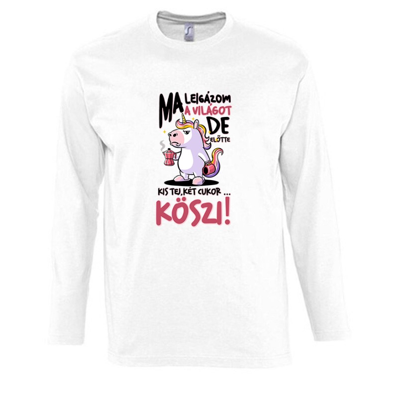 Kis tej, két cukor köszi Hosszú Ujjú Póló
