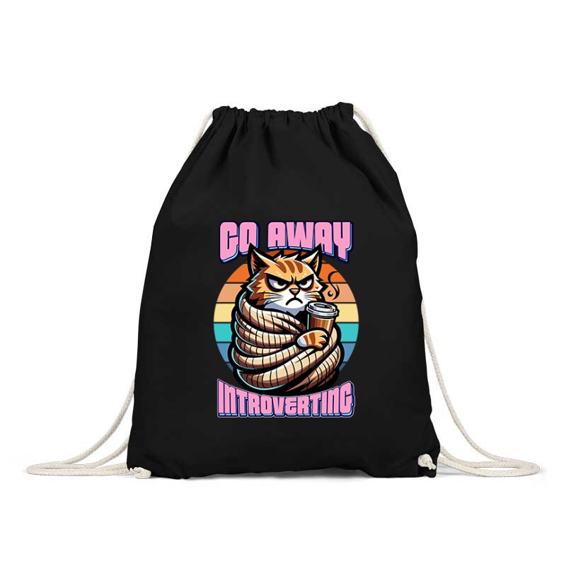 Go away i'm introverting cat Hátizsák