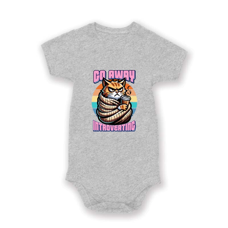Go away i'm introverting cat Baby Body
