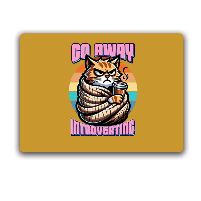 Go away i'm introverting cat Egérpad