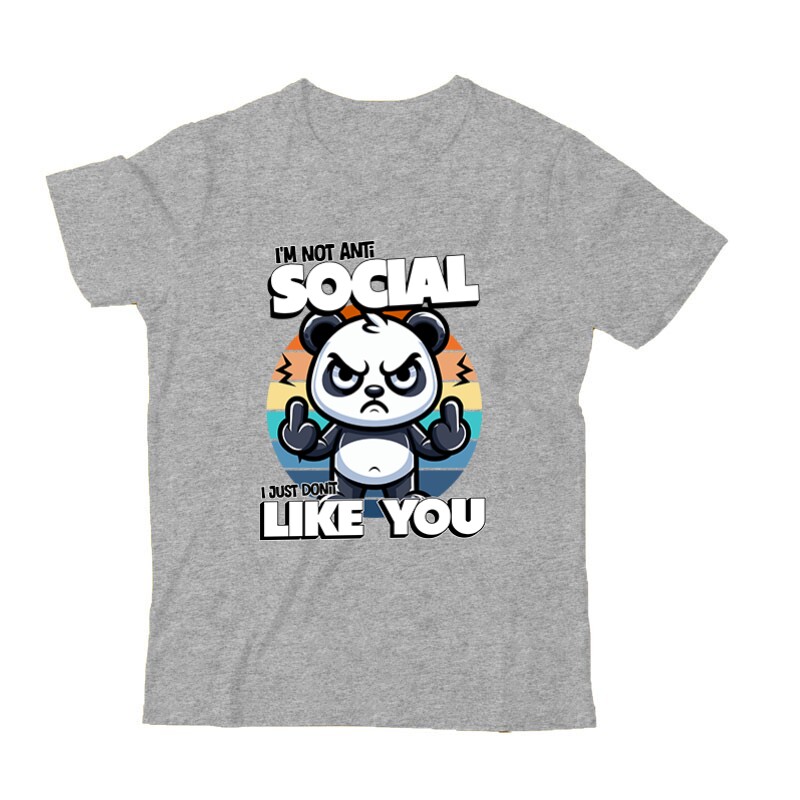 i'm not antisocial panda Gyermek Póló