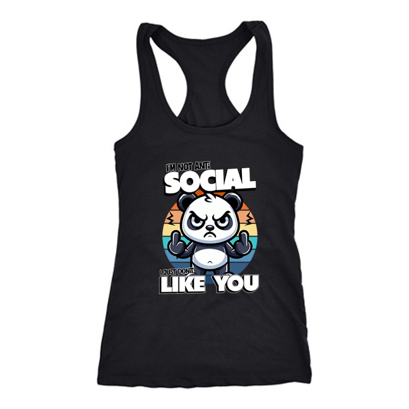 i'm not antisocial panda Női Trikó