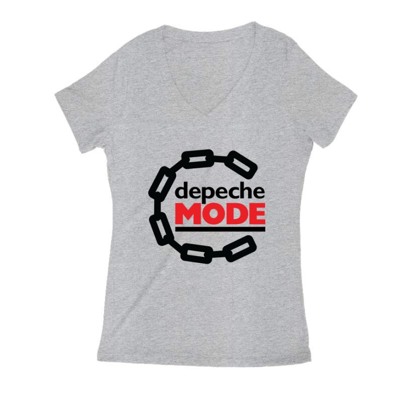 Depeche Mode Chain Női V Kivágott póló