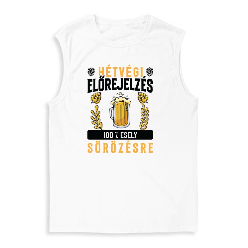 Hétvégi előrejelzés - Sörözés Férfi Trikó