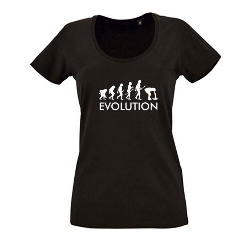 Evolution - hányás Női O Nyakú Póló