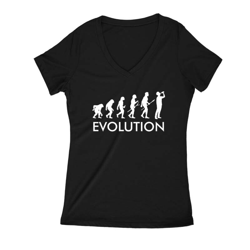 Evolution - Sör Női V Kivágott póló