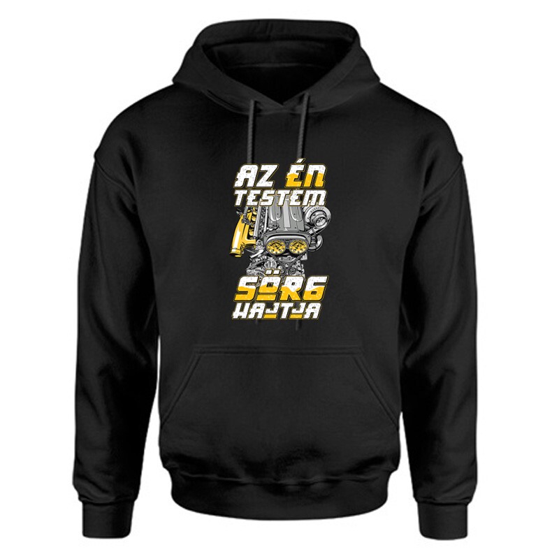 Sör6 Hajtja Unisex Kapucnis Pulcsi