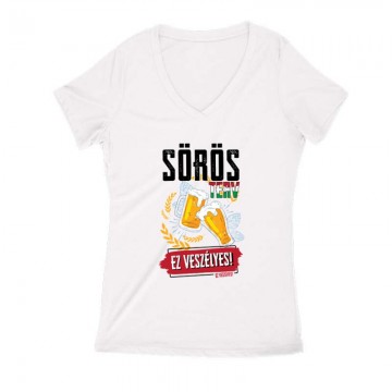 Sörös Terv Női V Kivágott póló
