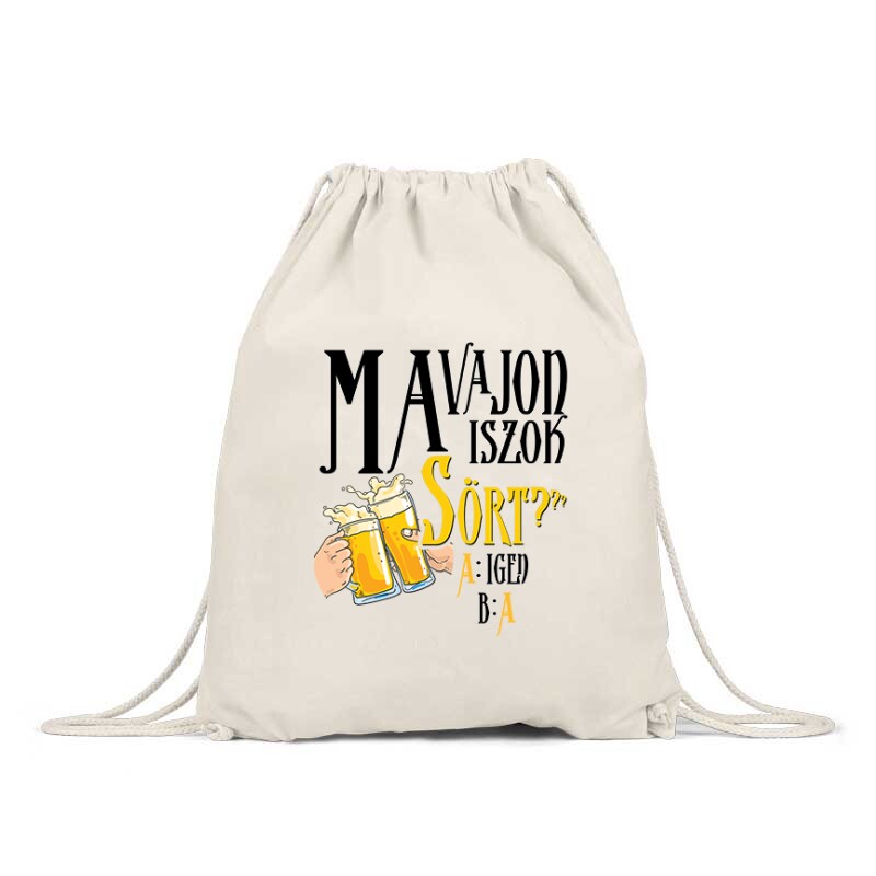 Ma vajon iszok sört? Hátizsák