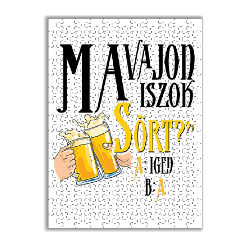 Ma vajon iszok sört? Puzzle