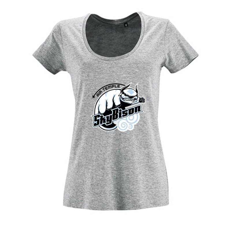 Skybison- Az utolsó léghajlító Női O Nyakú Póló