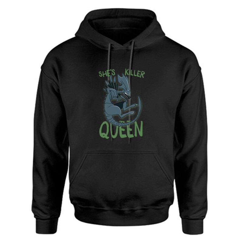 Killer Queen - Alien Unisex Kapucnis Pulcsi