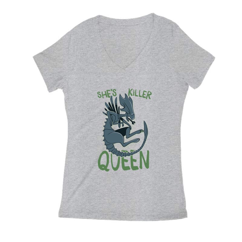Killer Queen - Alien Női V Kivágott póló