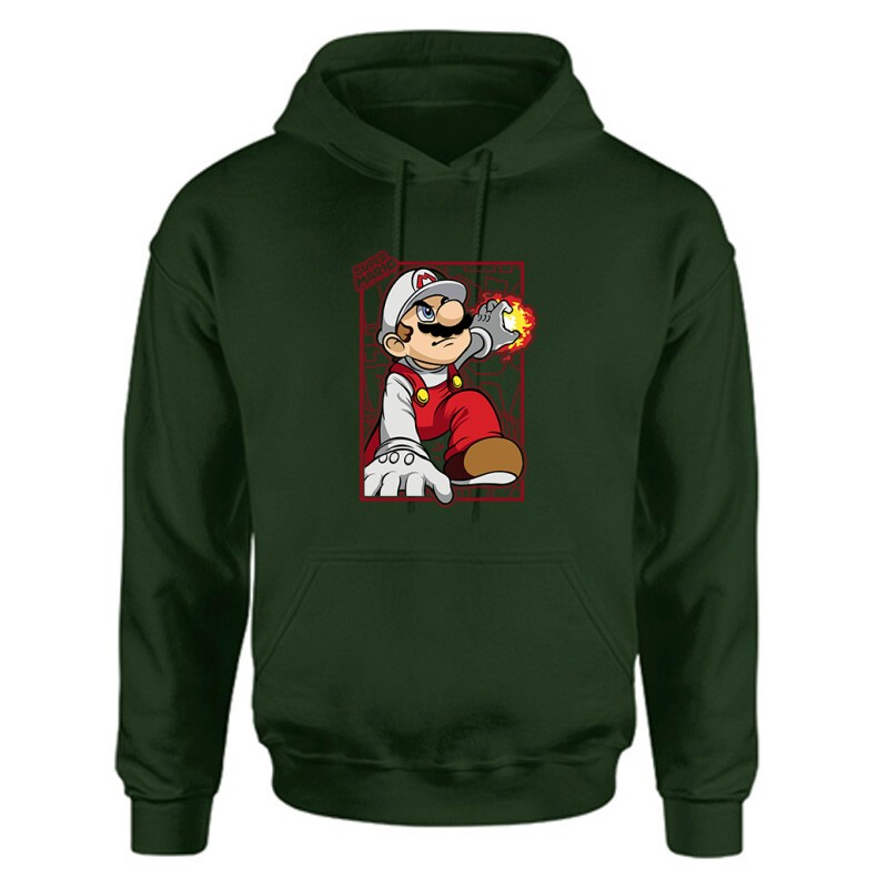 Super Mario Unisex Kapucnis Pulcsi