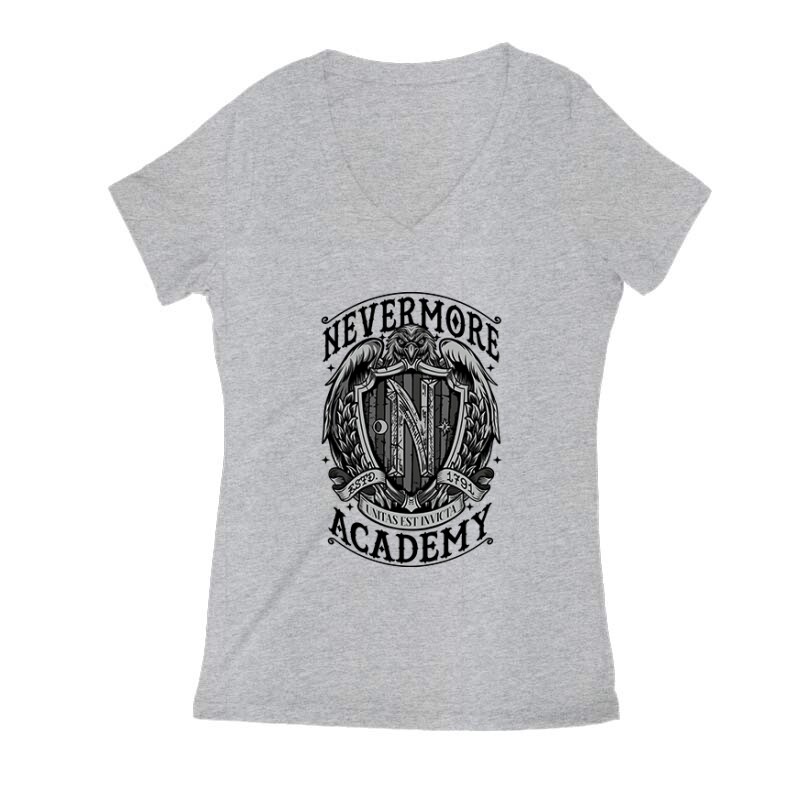 Nevermore Academy Női V Kivágott póló