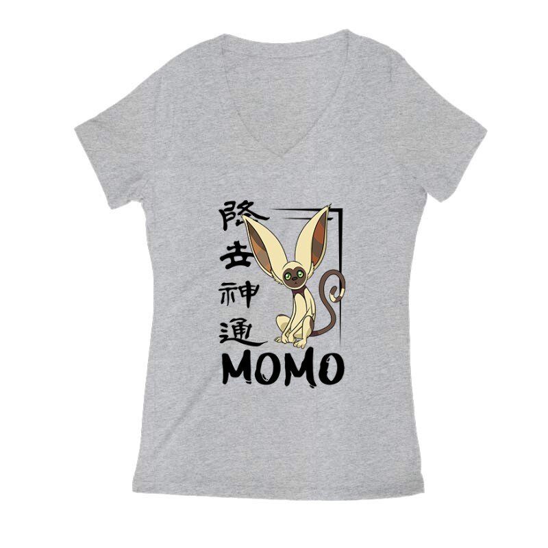 Az utolsó léghajlító - Momo Női V Kivágott póló